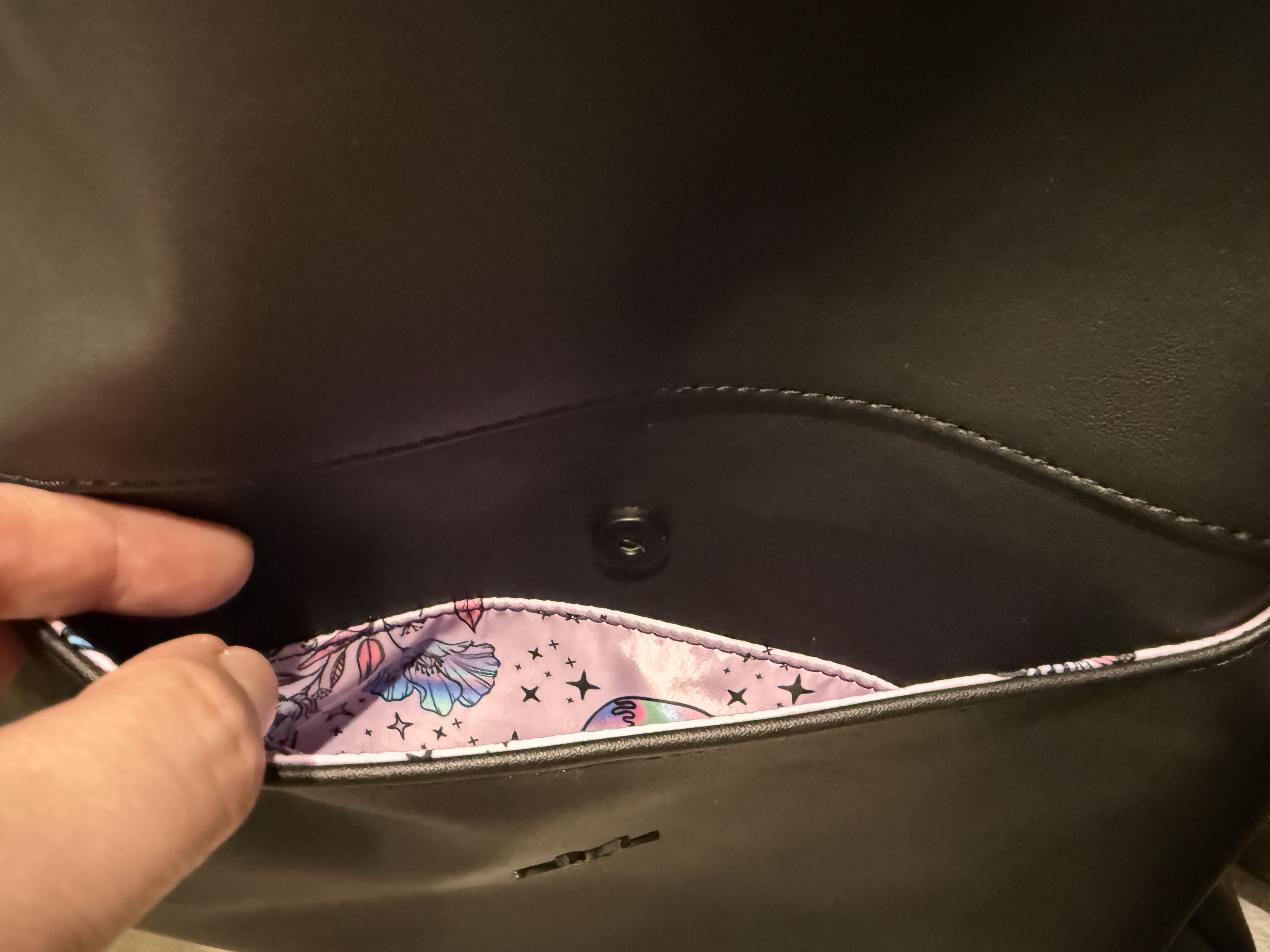 Interior lining view of Blossom Collection tote
